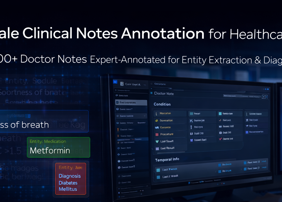Clinical notes annotation for healthcare AI1