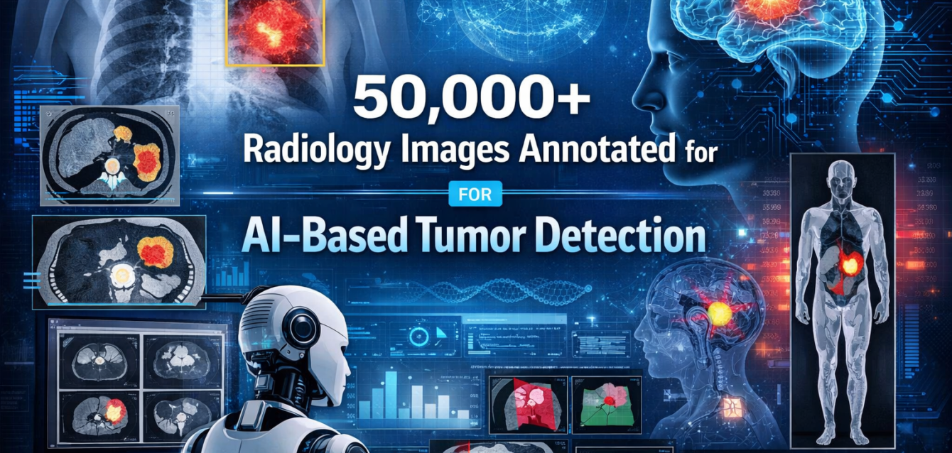 50,000+ Radiology Images Annotated for AI-Based Tumor Detection