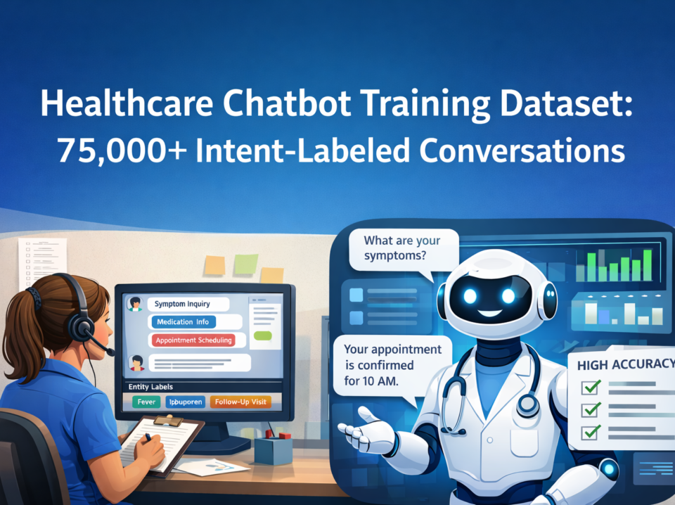 Healthcare Chatbot Training Dataset: 75,000+ Intent-Labeled Conversations